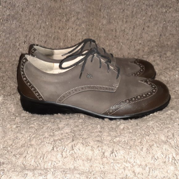 FINN COMFORT-Eureka-Brown Leather Brogue Wingtip Oxfords-5.5 UK-7.5 US-Excellent - Picture 4 of 8